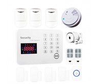 Touch GSM Alarm System Security Home Alarme Casa 120 Wireless Zone With Smoke Detector Doorbell  