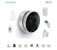 Snov HD Wifi Night Vision IP Baby Monitor Cube IP Camera Business Present With 4pcs Wireless Alarm Sensors, CMS & APP  