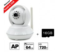 Besteye® 16GB TF Card and HD720P H.264 P2P WIFI Camera IP 1.0M Pixels PTZ IR Night Vision Wired or Wirless Camera WIFI  
