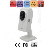 MINI HD IP Camera SD Card 1.3 Megapixels 720P H.264 P2P Onvif WIFI Remote Monitor  