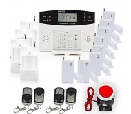 Home Security GSM Alarm System Kit with Smoke Fire Alarm   